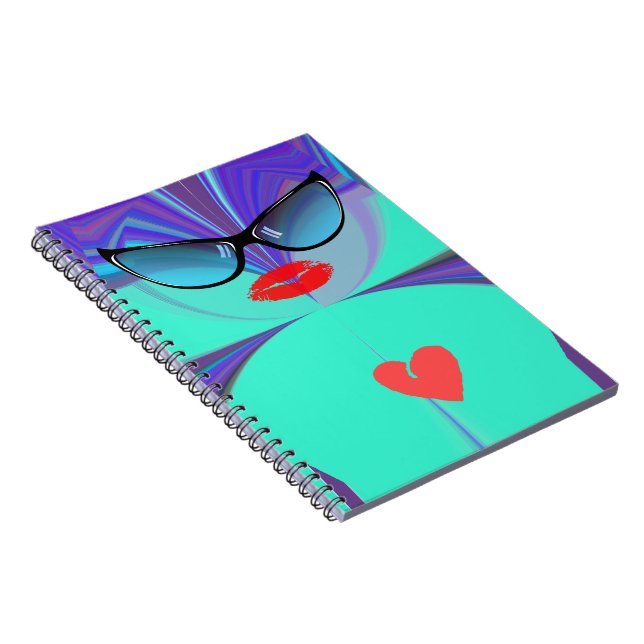 Elegant Lady Portrait: A Colourful Artwork Notebook (Right Side)