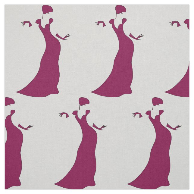 Elegant lady sillouette fabric (Swatch)