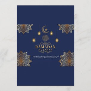 Elegant Lantern Glow Ramadan Greeting Invitation