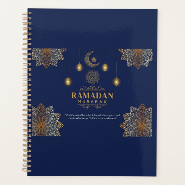 Elegant Lantern Glow Ramadan Greeting  Planner (Front)