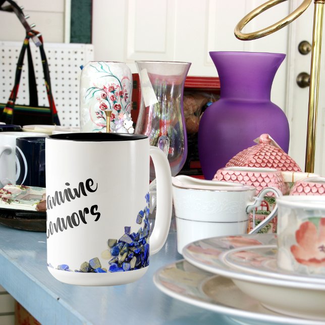 Elegant Lapis Lazuli Gemstone Crystals Mug (Creator Uploaded)