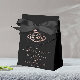 Elegant Las Vegas Birthday Party Favour Box