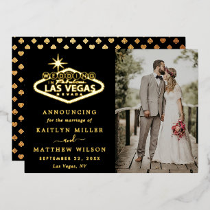 Elegant Las Vegas Destination Wedding Announcement