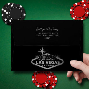 Elegant Las Vegas Destination Wedding Envelope