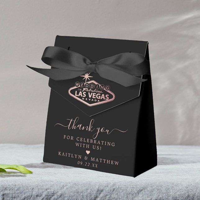 Elegant Las Vegas Destination Wedding Favour Box (Creator Uploaded)