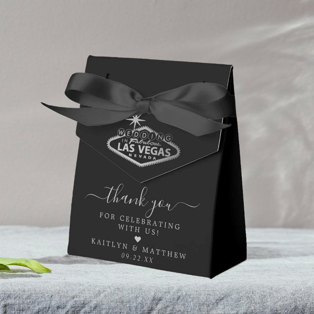 Elegant Las Vegas Destination Wedding Favour Box (Creator Uploaded)