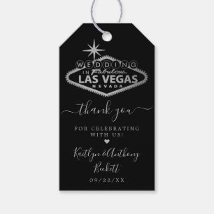 Elegant Las Vegas Destination Wedding Gift Tags