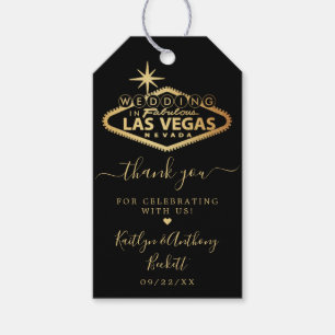 Elegant Las Vegas Destination Wedding Gift Tags