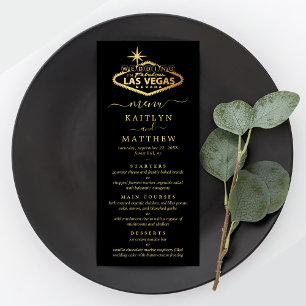 Elegant Las Vegas Destination Wedding Menu