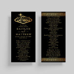 Elegant Las Vegas Destination Wedding Program<br><div class="desc">Celebrate in style with these modern and very trendy wedding programs. This design is easy to personalise with your special event wording and your guests will be thrilled when they see these fabulous programs.</div>