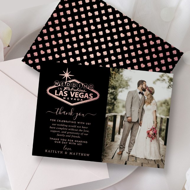 Elegant Las Vegas Destination Wedding RSVP Card (Creator Uploaded)