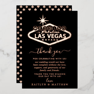 Elegant Las Vegas Destination Wedding Thank You