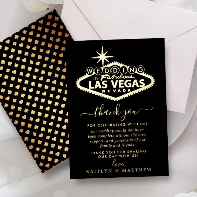 Elegant Las Vegas Destination Wedding Thank You (Creator Uploaded)