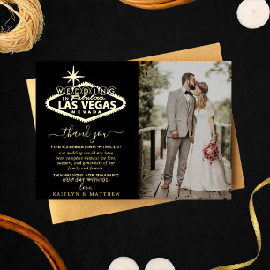 Elegant Las Vegas Destination Wedding Thank You