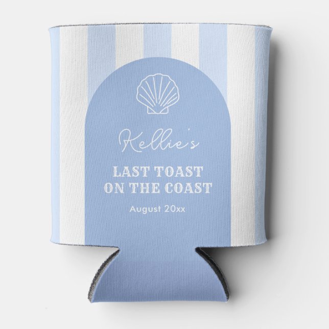 Elegant Last Toast Bachelorette Party Favour Can Cooler (Front)