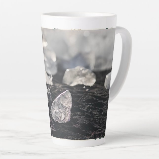Elegant Latte Mug – Perfect for Coffee Lovers (Right Angle)