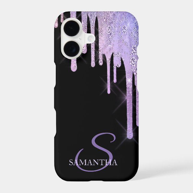 Elegant Lavander Drips  (Back)