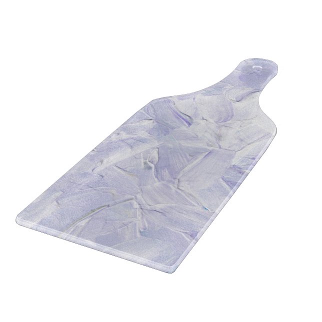 Elegant Lavender And White Paint Pattern Cutting Board (Corner)