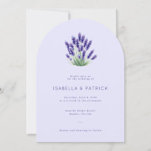 Elegant Lavender Floral Bouquet Invitation
