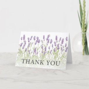 Elegant Lavender Floral Thank You