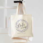 Elegant Lavender Flowers Wreath Bride Crew Tote Bag<br><div class="desc">A sweet and elegant gift for the bridal party,  tote features elegant lavender wreath watercolor with greenery with "bride tribe" inscribed inside in hand lettered script. Personalise with recipient's name and wedding date.</div>