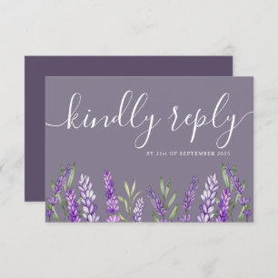 Elegant Lavender & Foliage RSVP Wedding