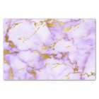 Elegant Lavender Gold Faux Metallic Marble Pattern