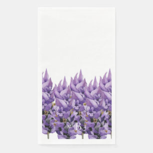 Elegant Lavender Monogram  Napkin