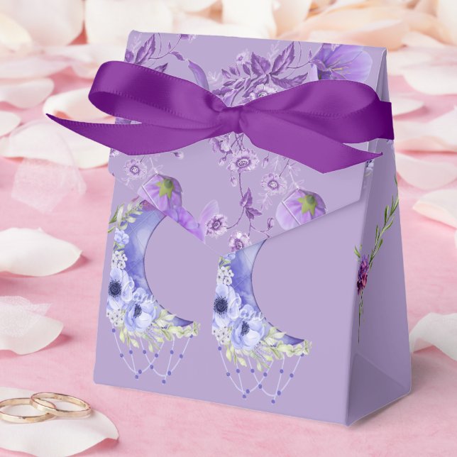Elegant Lavender Moon Wedding Favour Box (Wedding)