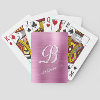Elegant Lavender Pink Monogram Name