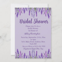 Elegant Lavender Purple Bridal Shower