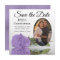 Elegant Lavender Purple Rose & Oval Photo Wedding