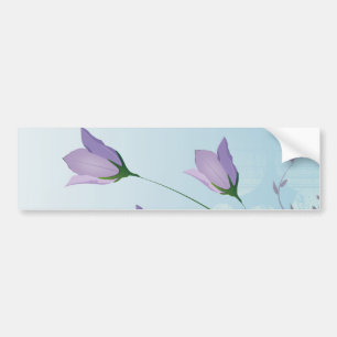 elegant lavender purple tulips design bumper sticker