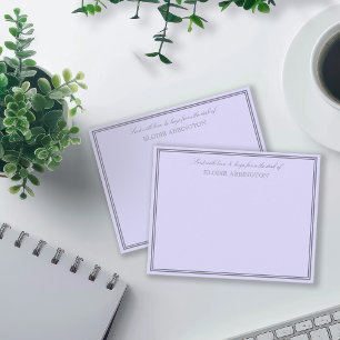Elegant Lavender Sent With Love & Hugs Card