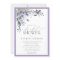 Elegant Lavender Watercolor Floral Bridal Shower