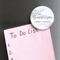 Elegant Lavender Watercolor Thank You Wedding