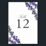 Elegant Lavender Wedding Table Number Card<br><div class="desc">Matching wedding collection in the Little Bayleigh Store!</div>