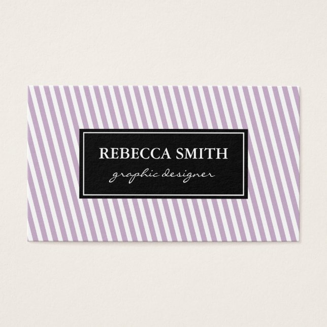 Elegant Lavender White Stripes (Front)