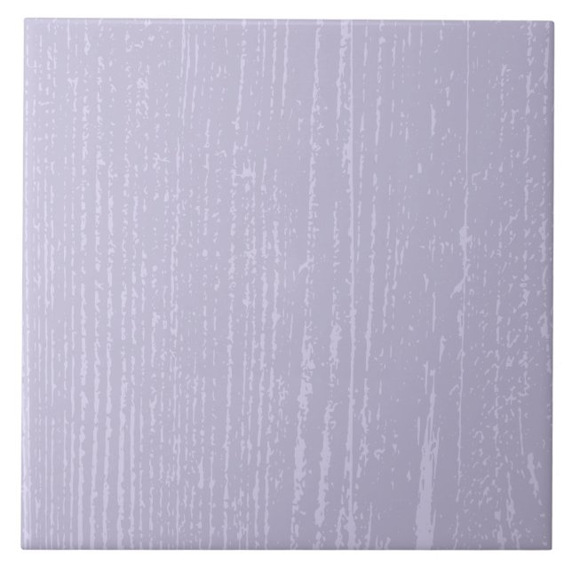 Elegant Lavender Wood Grain Ceramic Tile (Front)