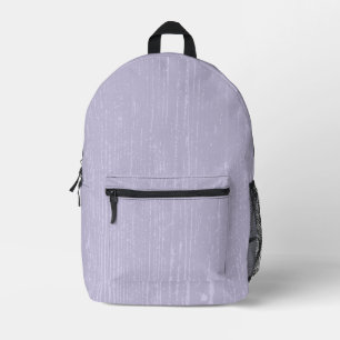 Elegant Lavender Wood Grain Printed Backpack