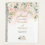 Elegant lavish soft pink roses gold wedding planner<br><div class="desc">The elegant boho blush floral gold glitter sage eucalyptus wedding stationery collection exudes a perfect blend of sophistication and natural beauty. With delicate floral patterns, shimmering gold accents, and the calming presence of sage and eucalyptus, this collection captures the essence of a romantic and stylish wedding aesthetic. Each piece is...</div>