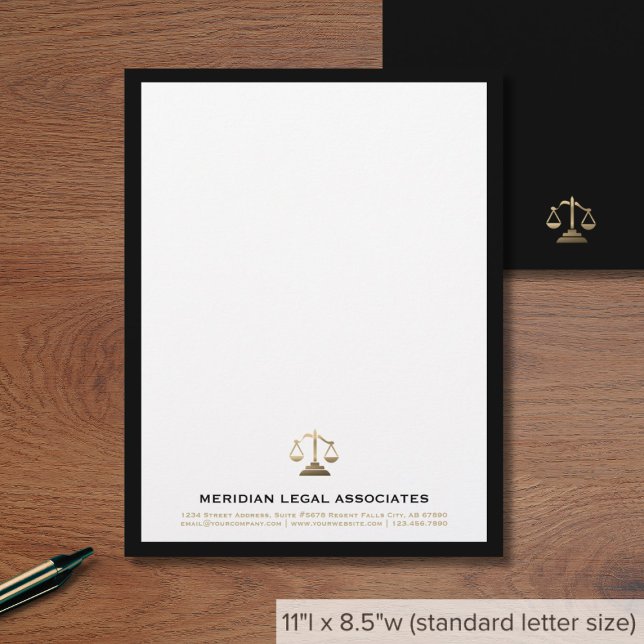 Elegant Law Firm Letterhead (Creator Uploaded)