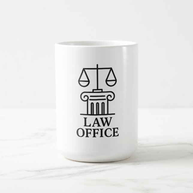 Elegant Law Office Logo Coffee Mug (Center)