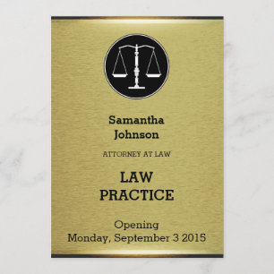 Elegant Law Practice Opening Announcement