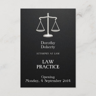 Elegant Law Practice Opening Announcement