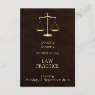 Elegant Law Practice Opening Announcement