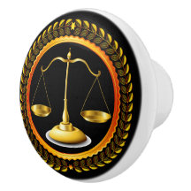 Elegant Law Scales of Justice Drawer Knobs - SRF