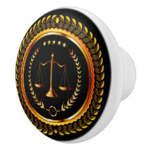 Elegant Law Scales of Justice Drawer Knobs - SRF