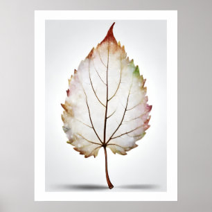 Elegant Leaf Natures Vein Artprint Poster