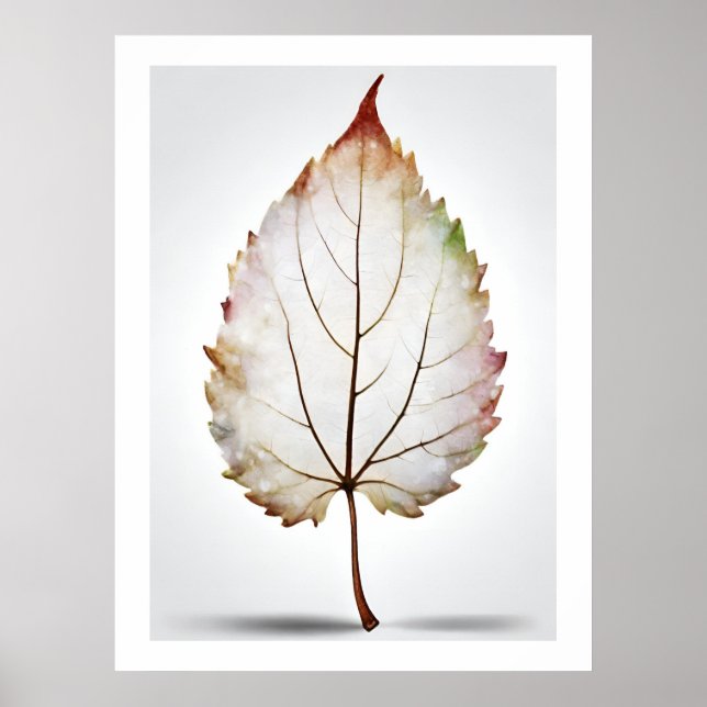 Elegant Leaf Natures Vein Artprint Poster (Front)